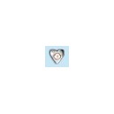 white gold -heart- with crystal white