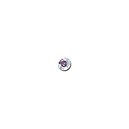Cristal blanc rond