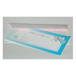 Gift Certificate with envelope (5 pieces)