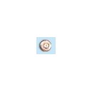 Rond or 18 avec cristal blanc